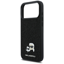 Karl Lagerfeld Rhinestones Karl&Choupette Pin Apple iPhone 17 Pro Max black