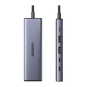 UGREEN Hub / USB-C adapter 6w1 CM511 USB-C to 2x USB DisplayPort 4K 60Hz 2x USB-C PD 100W