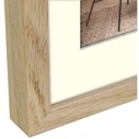 ZEP Malmo Wooden Picture Frame with Beige Mat (Passepartout) - 15 x 20 cm