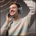 AWEI AT78 ANC Wireless Over-Ear Headphones Bluetooth 6.0 Black