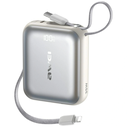 Awei AS-181 Power Bank 10000mAh 35W USB-C + Lightning / USB-C Cables Silver