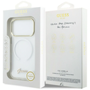 Guess IML Gradient Script Metal MagSafe Apple iPhone 17 Pro white