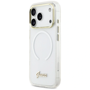 Guess IML Gradient Script Metal MagSafe Apple iPhone 17 Pro Max white