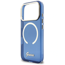 Guess IML Script Metal MagSafe Apple iPhone 17 Pro blue