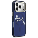 Karl Lagerfeld IML Choupettes Karl Script Logo MagSafe Apple iPhone 17 Pro blue