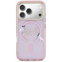 Karl Lagerfeld IML Choupettes Karl Script Logo MagSafe Apple iPhone 17 Pro pink