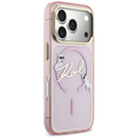 Karl Lagerfeld IML Choupettes Karl Script Logo MagSafe Apple iPhone 17 Pro pink