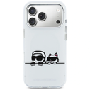 Karl Lagerfeld IML Karl & Choupette Peekaboo Logo MagSafe Apple iPhone 17 Pro white