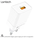 Φορτιστής Πρίζας Lamtech Quick Charger USB3.0 18W WHITE