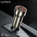 Φορτιστής Αυτοκινήτου Lamtech METAL QC3.0 & PD20W METAL GRAY