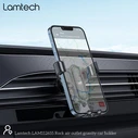 Βάση Κινητού Αυτοκινήτου Lamtech ROCK AIR OUTLET IN-CAR Black
