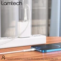 Καλώδιο Lightning Lamtech HQ UNBREAKABLE Type-C to Lightning WHITE 1M