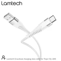 Καλώδιo USB Lamtech Type-C V2,0 HIGH QUALITY UNBREAKABLE SILVER 2M