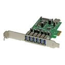 Controller PCIe StarTech.com 7 Port USB 3.0 Card - Interface Card / Controller 6 x External and 1 x Internal