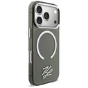 Karl Lagerfeld IML KL Script Logo MagSafe Apple iPhone 17 Pro Max black