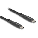 Καλώδιο Usb-C Delock 80024 100w 20 Gbps 1m Usb4 E-Marker Μαύρο