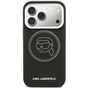 Karl Lagerfeld K Head Point Logo MagSafe Apple iPhone 17 Pro black