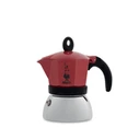 Ιταλικη Καφετιέρα Bialetti Moka Induction Κόκκινο Μέταλλο Αλουμίνιο 150 ml