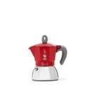 Ιταλικη Καφετιέρα Bialetti Moka Induction Κόκκινο Μέταλλο Αλουμίνιο 150 ml