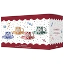 Bialetti Candyland Σετ 4 τεμ. φλιτζάνια με πιατάκια 80 ml μπλε
