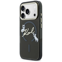 Karl Lagerfeld IML Choupettes Karl Script Logo MagSafe Apple iPhone 17 Pro Max black