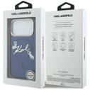 Karl Lagerfeld IML Choupettes Karl Script Logo MagSafe Apple iPhone 17 Pro Max blue