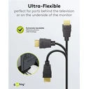 Goobay HDMI 2.0 Premium High Speed 4K 60Hz HDR Cable HDMI male - HDMI male 3m Μαύρο 80104