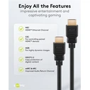 Goobay HDMI 2.0 Premium High Speed 4K 60Hz HDR Cable HDMI male - HDMI male 3m Μαύρο 80104
