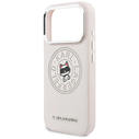 Karl Lagerfeld Point & Choupette Sketch MagSafe Apple iPhone 17 Pro pink