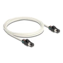 Καλώδιο Δικτύου Delock 80170 Cat6a S/Ftp Περιστρεφόμενα Clips 2m Λευκό