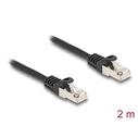 Καλώδιο Δικτύου Delock RJ50 80188, S/FTP, 26 AWG, 2m, μαύρο