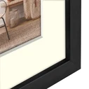 ZEP Malmo μαύρη κορνίζα 20x30/30x40 με passe-partout V4534B