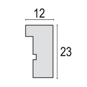 ZEP Malmo μαύρη κορνίζα 20x30/30x40 με passe-partout V4534B