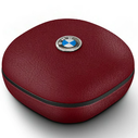 BMW Wireless in-ear Bluetooth TWS headphones Leather Metal Logo ENC red