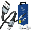 3MK Hyper Cable N-SERIES USB-A / MicroUSB QC 3.0 5V/2A 10W black