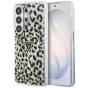 Guess IML Leopard Print Triangle MagSafe Samsung Galaxy S26 Ultra black