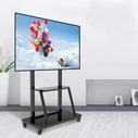Techly 105575 (ICA-TR30) Mobile TV Floor Stand for LED/LCD/PDP 55-100", 150 kg, with AV Shelf