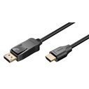 GOOBAY DisplayPort to HDMI Cable 80525, 8K/60Hz, 48 Gbps, 2m, Black