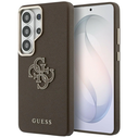 Guess Grained Big 4G Metal Logo Samsung Galaxy S26 Ultra brown
