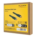 Καλώδιο HDMI Delock 81002, Flat, 8K/60Hz, 48 Gbps, Earc, Hdr, 2M, Μαύρο