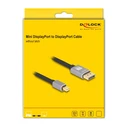 Καλώδιο Mini Displayport Delock Σε Displayport 81091, 8K/60Hz, 32.4 Gbps, 1M, Μαύρο