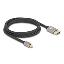 Καλώδιο Mini Displayport Delock Σε Displayport 81092, 8K/60Hz, 32.4 Gbps, 2M, Μαύρο