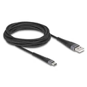 Delock USB 2.0 Cable USB-C male - USB-A 60W Μαύρο 3m 81123