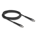 Καλώδιο USB-C Delock 81125, 60W, 480Mbps, 2M, Μαύρο