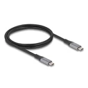 Καλώδιο USB-C Delock 81191, 240W, 40 Gbps, 8K, 1M, E-Marker, Μαύρο