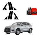 GrizzGlass BodyShield Black pillar film for Audi Q3 Sportback (2018-2025) [10in1]