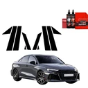 GrizzGlass BodyShield Black pillar film for Audi RS3 (2025) [10in1]
