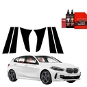 GrizzGlass BodyShield Black pillar film for BMW 1 118i (2020-2025) [6in1]