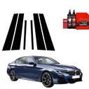 GrizzGlass BodyShield Black pillar film for BMW 5 G30 Sedan (2023-2025) [6in1]