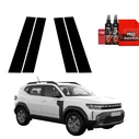 GrizzGlass BodyShield Black pillar film for Dacia Duster (2024-2025) [4in1]